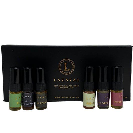 100% Natural Perfume Discovery Set by Lazaval Perfumes