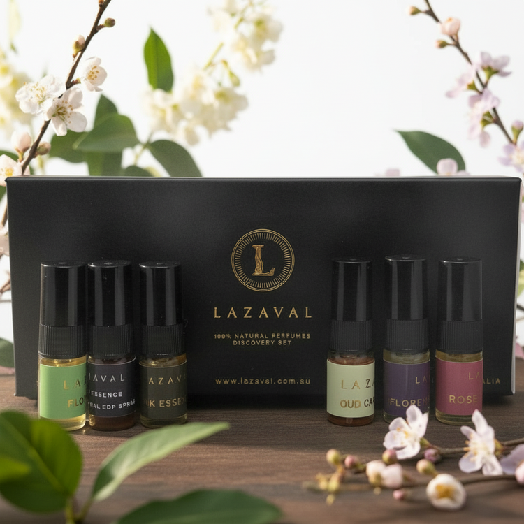 Natural and Organic Eau De Parfum Spray Discovery Set by Lazaval Perfumes