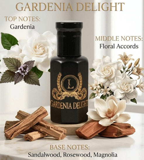 A 100% natural Gardenia Perfume Oil made in Australia by Lazaval Perfumes