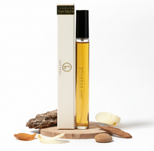 Oak Essence EDP 100% Nautural Fragrance by Lazaval Perfumes with 2ml to 30ml in sizes.