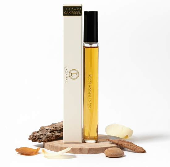 Oak Essence EDP 100% Nautural Fragrance by Lazaval Perfumes with 2ml to 30ml in sizes.