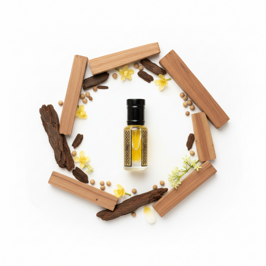 100% Natural sandalwood perfume oil by lazaval perfumes