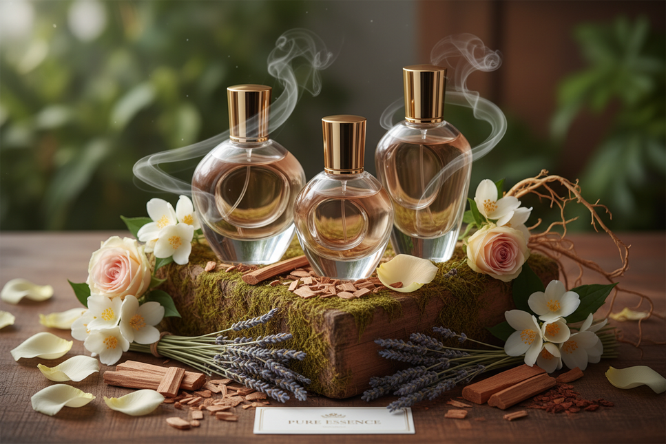 Tired of the overpowering synthetic perfumes suggestion with Floral and Woody Essential Notes Etc